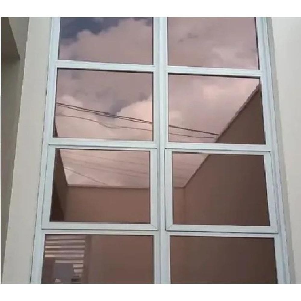Insulfilm Para Vidro Residencial Bronze,Insufilme Espelhado,9M X50Cm,Janelas E Carros