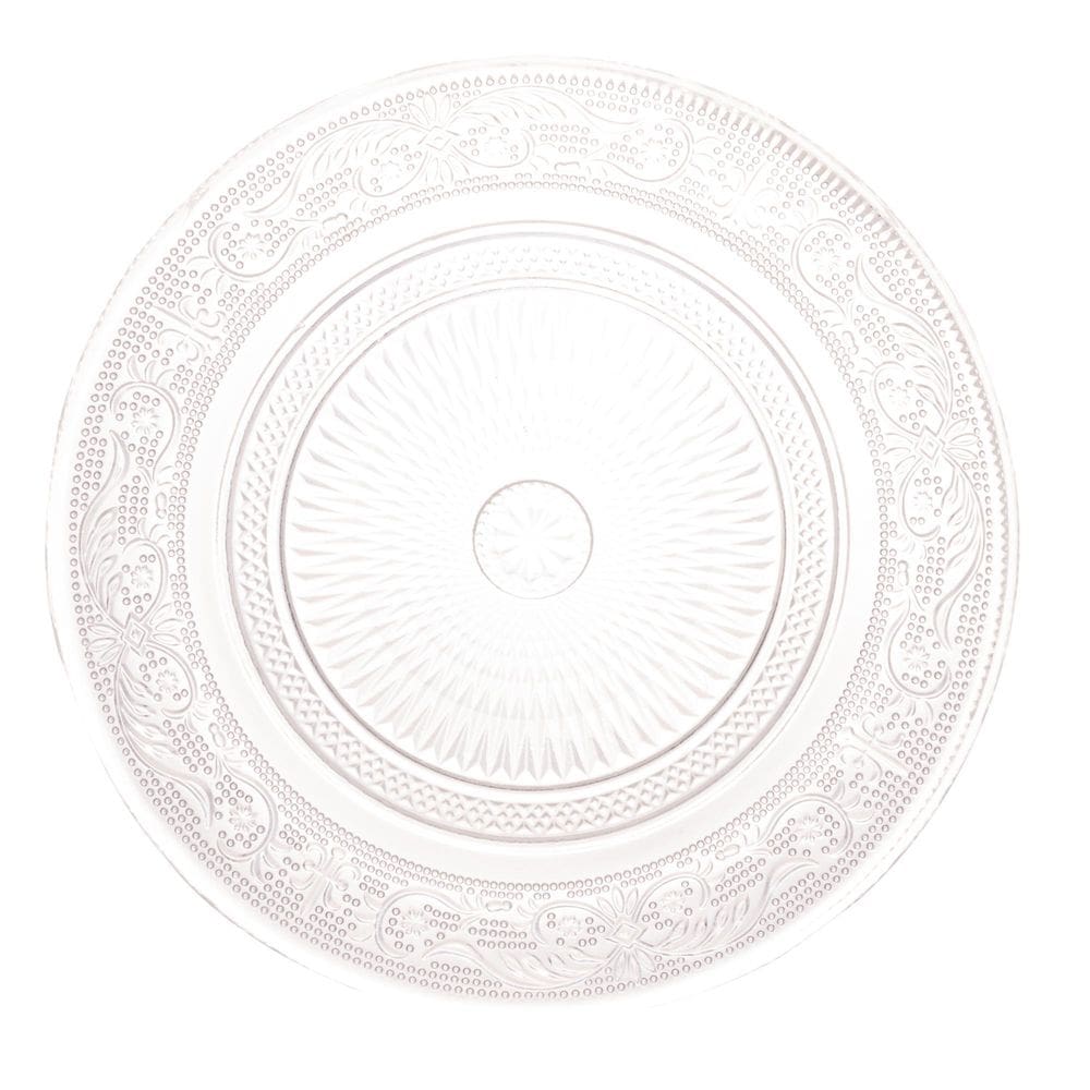 Prato Para Sobremesa De Vidro Angel 18Cm - Lyor