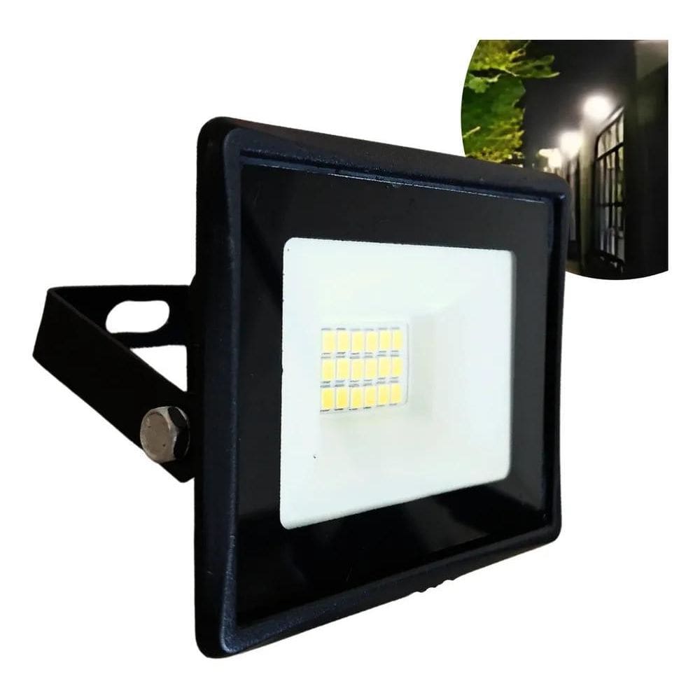 Refletor Led 30W Holofote Branco Frio A Prova Dagua