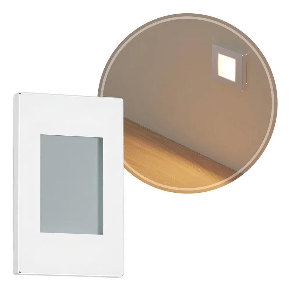 Balizador De Parede Embutir Luminária De Escada Para Lâmpada