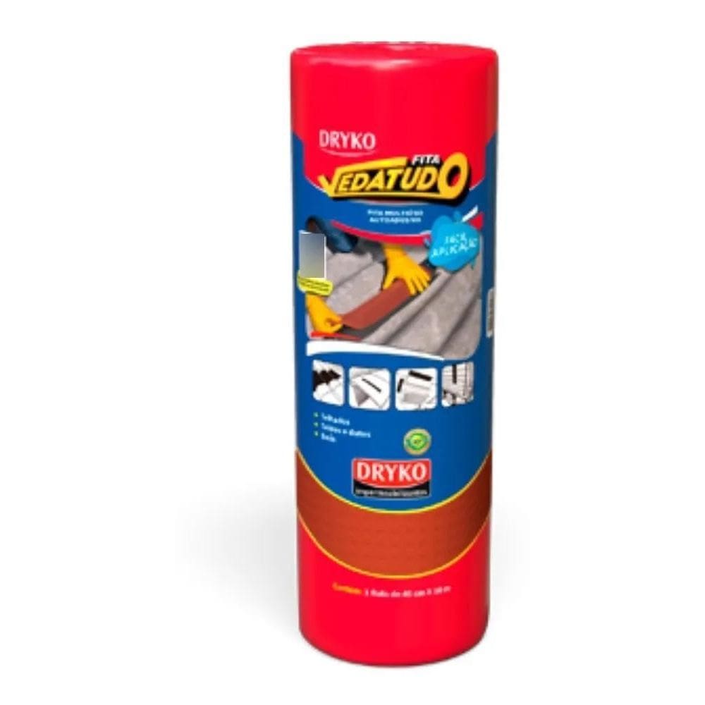 Manta Asfáltica Terracota Telhado Auto Adesiva- 45Cm X 10M