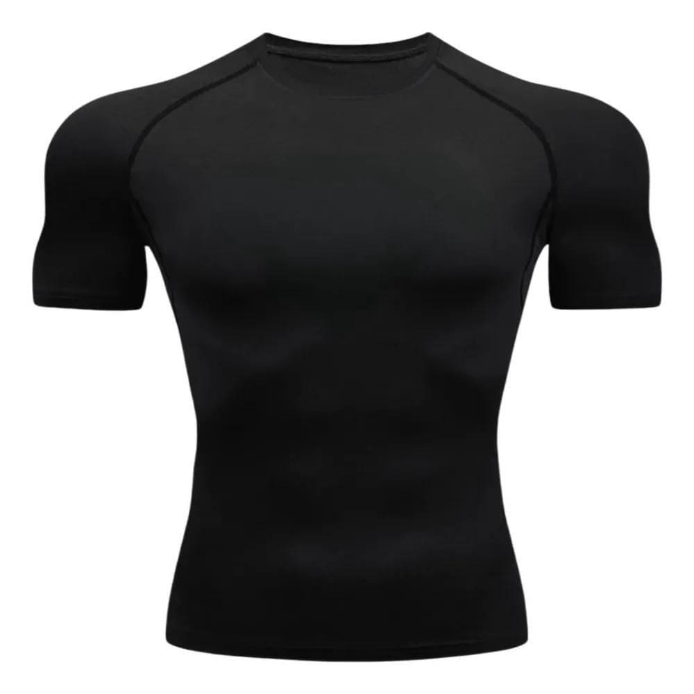 Rash Guard Camisa Compressão Apertada Manga Curta Treino