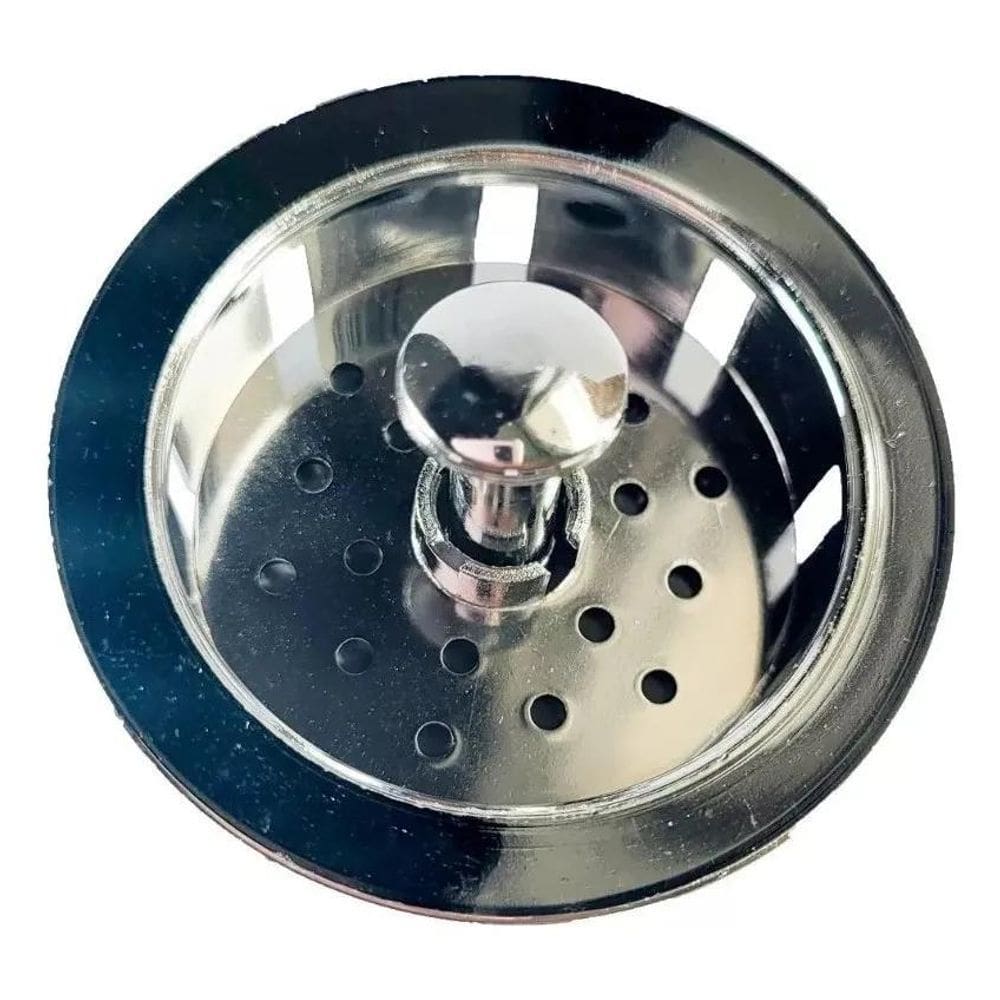 Ralo De Pia Cromado Ralinho De Escoamento Americano 6Cm