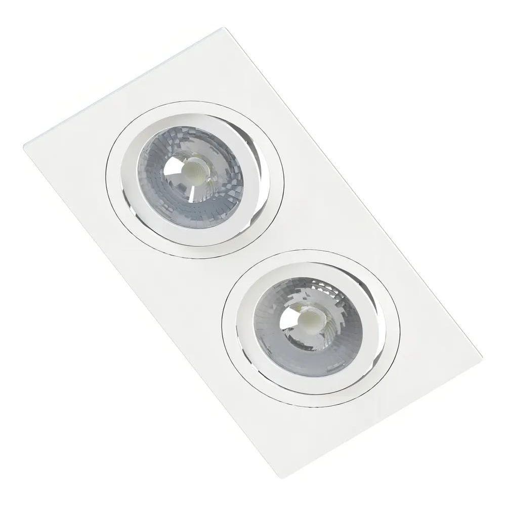 Spot De Embutir Duplo Par20 Face Plana Branco Save Energy Br