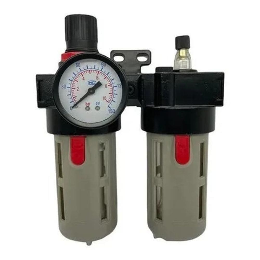 Filtro Ar Regulador E Lubrificador De 1/2Conjunto Lubrifil