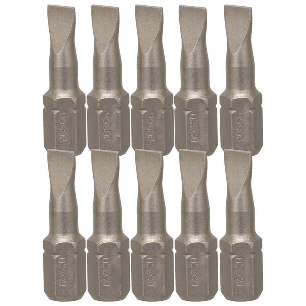 Bits Fenda Extra Hard S0,8x5,6 25mm 10 Unidades - 2607001462000 - BOSCH