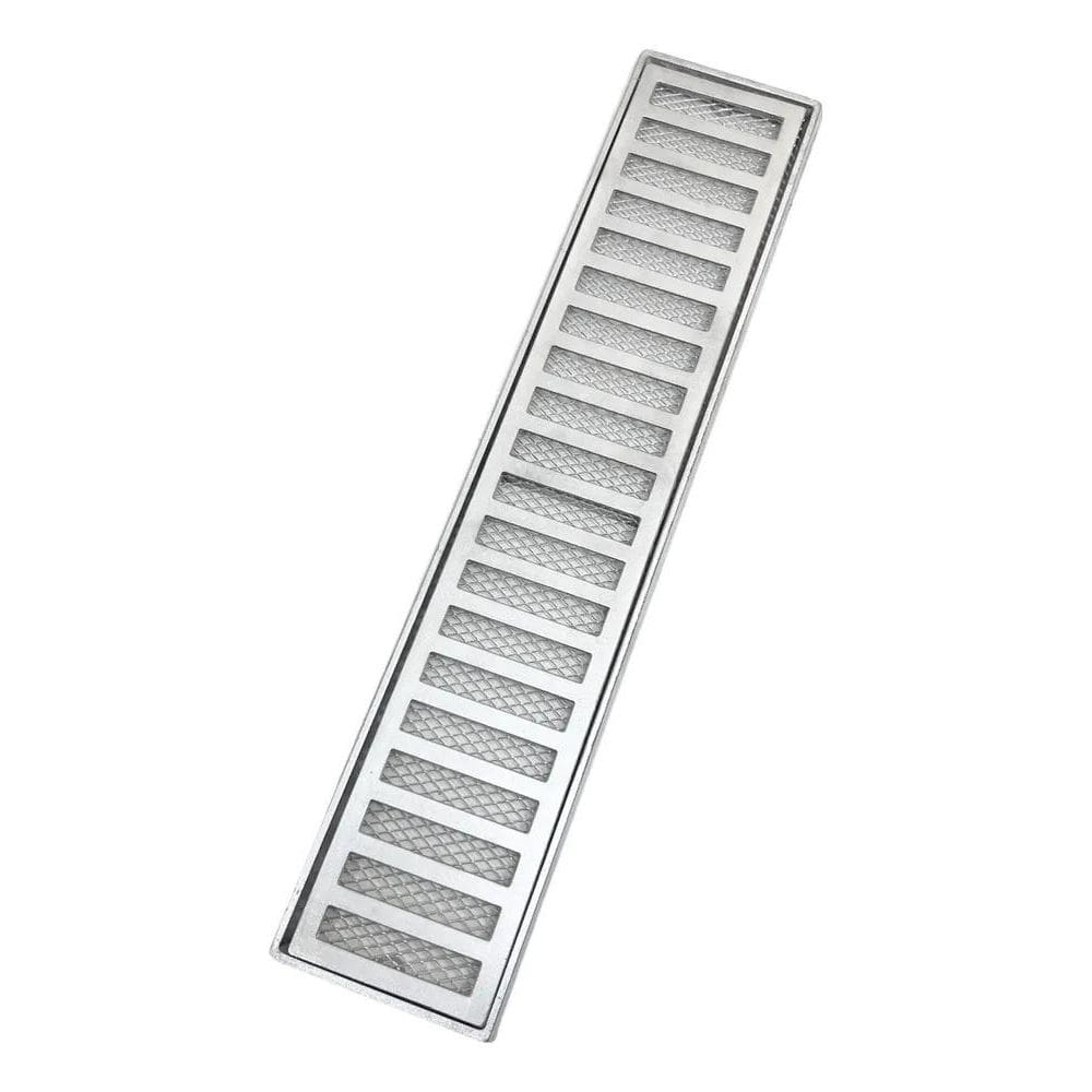 Ralo Grelha Pluvial 10X50 Aluminio + Tela Anti Insetos