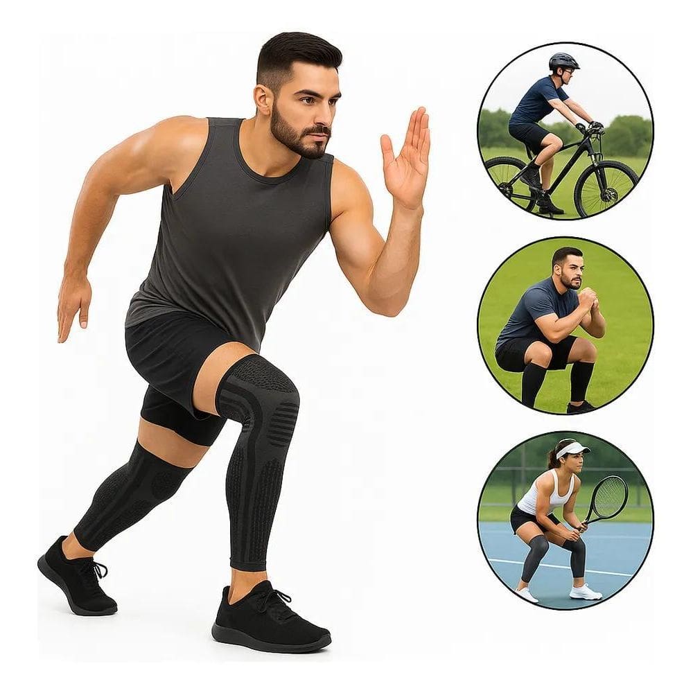 3X Kit 2 Meias Compressão Crossfit Ciclismo Corrida Masculin