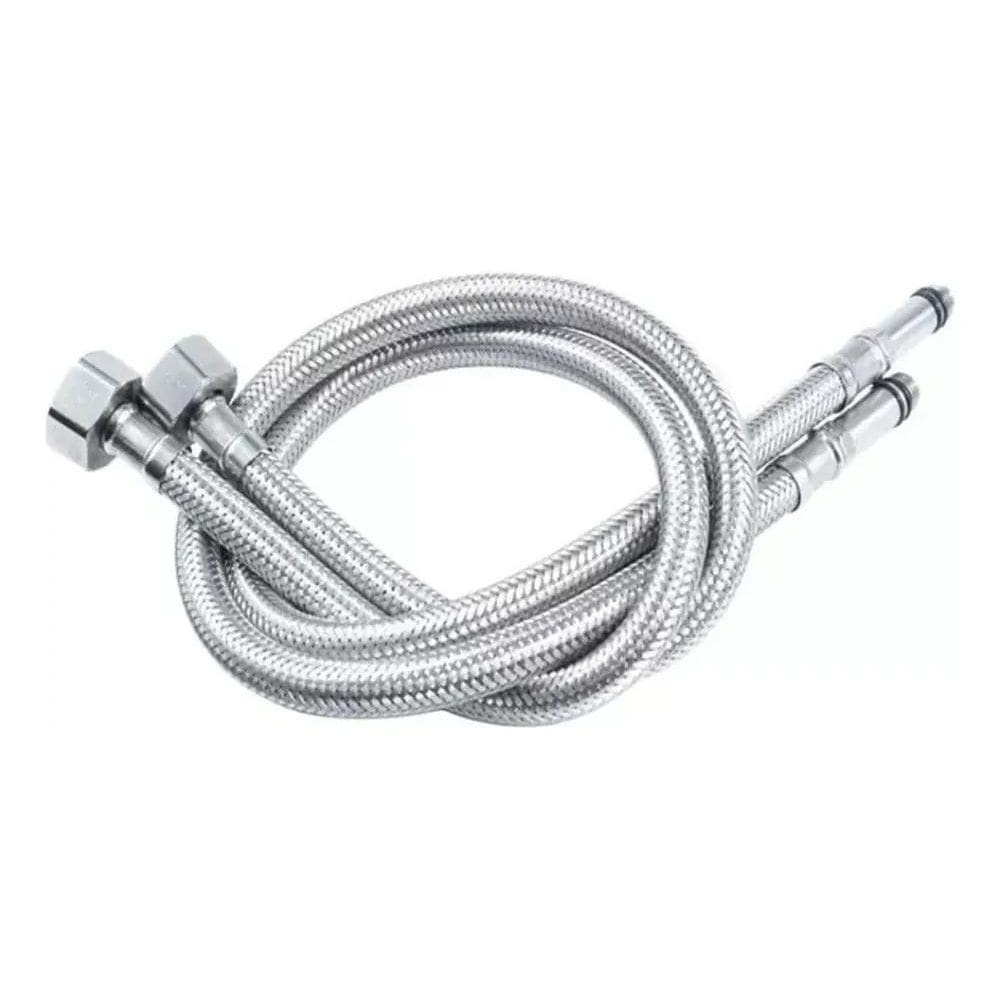 Engate Monocomando Par Mangueira Flexível Misturador 80Cm