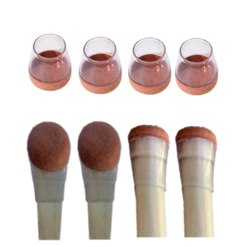 Kit 24 Protetor Pé De Cadeira Feltro Para Móveis 15Mm 23Mm