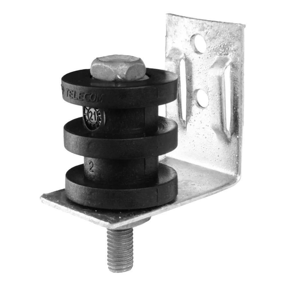 Suporte Dmp Com Roldana De Pvc 2 Canais E Parafuso