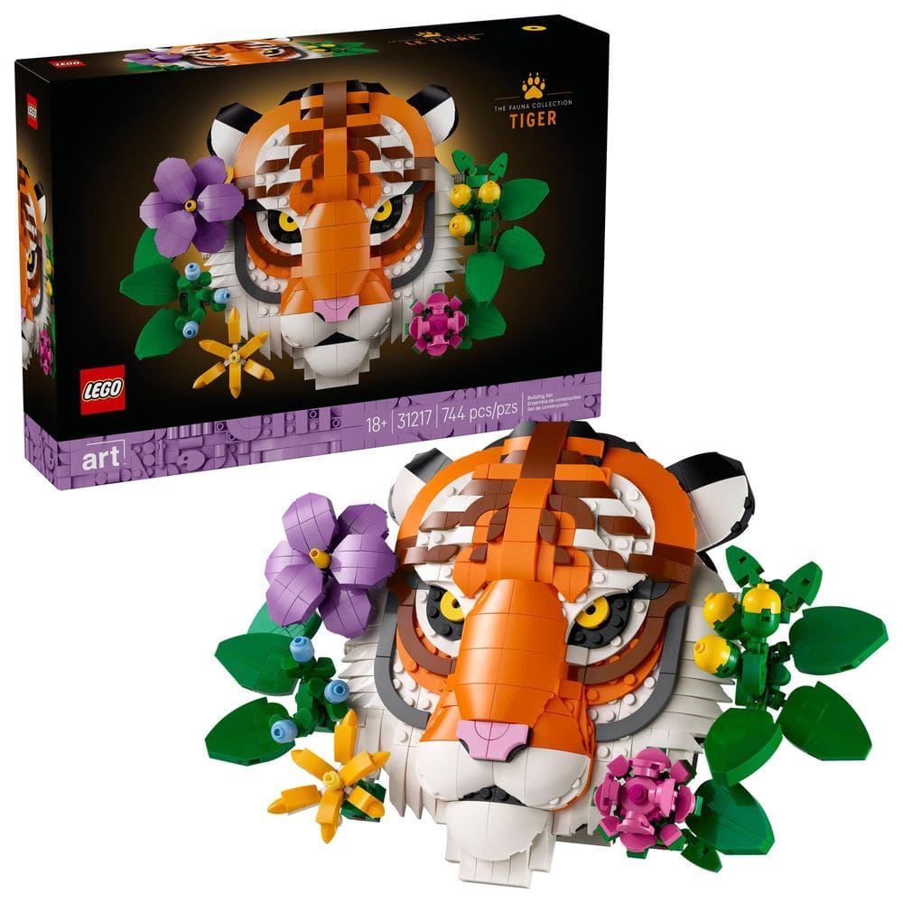 Conjunto de construção LEGO Art The Fauna Collection Tiger 31217