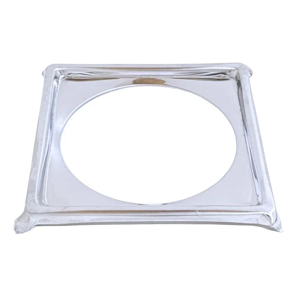 Porta Grelha Ralo Click 10X10 Suporte Cromado Inox