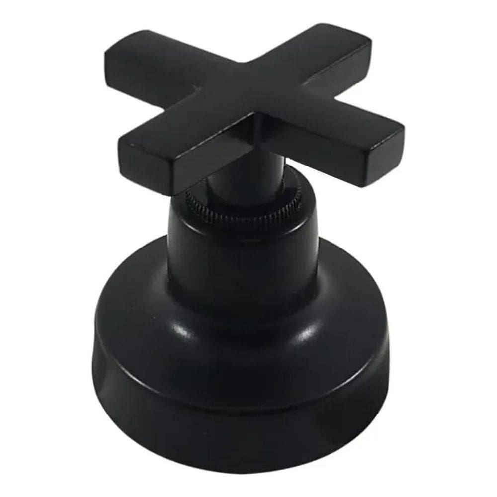 Acabamento Registro Preto Volante C-22 Abs , Padrão Deca