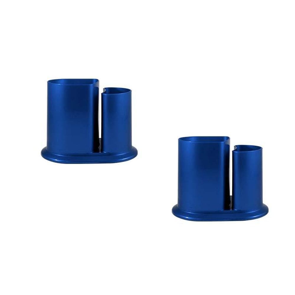 Kit 2 Porta Lápis Duo Azul Plástico