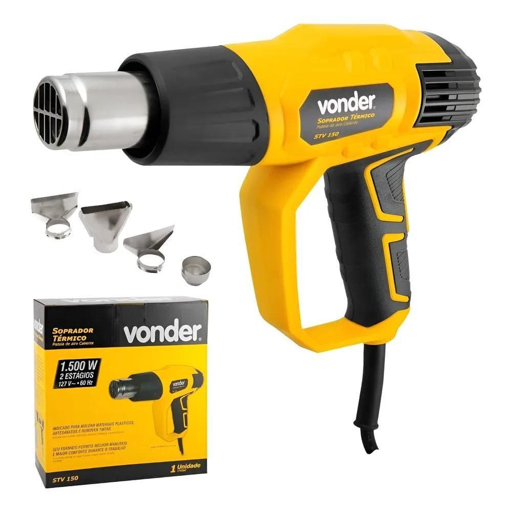 Soprador Térmico Profissional Vonder Stv150 500 + 4 Bocais