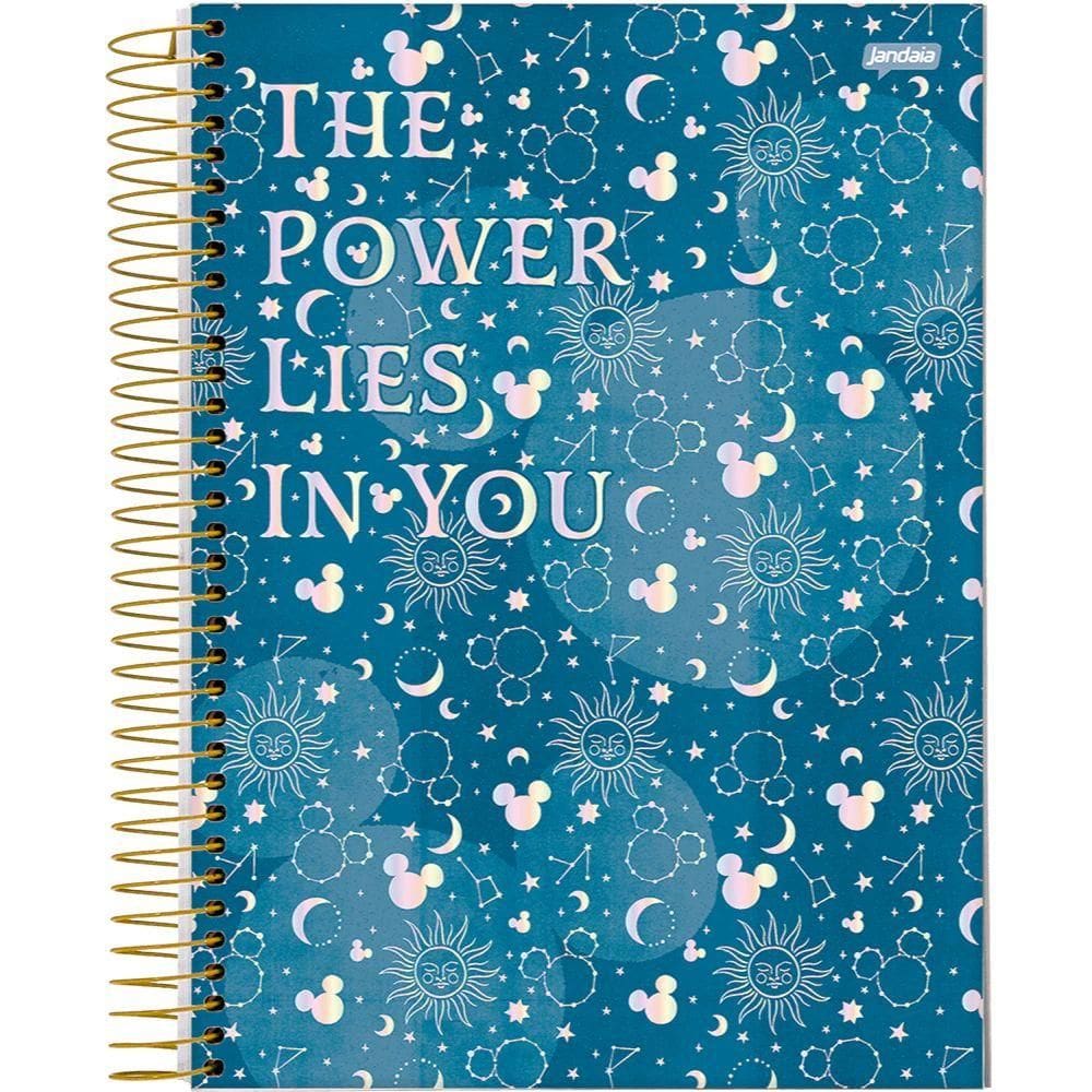 Caderno Univ. 160fls 10Mat. Mickey Arts Magic Capa 2-Jandaia