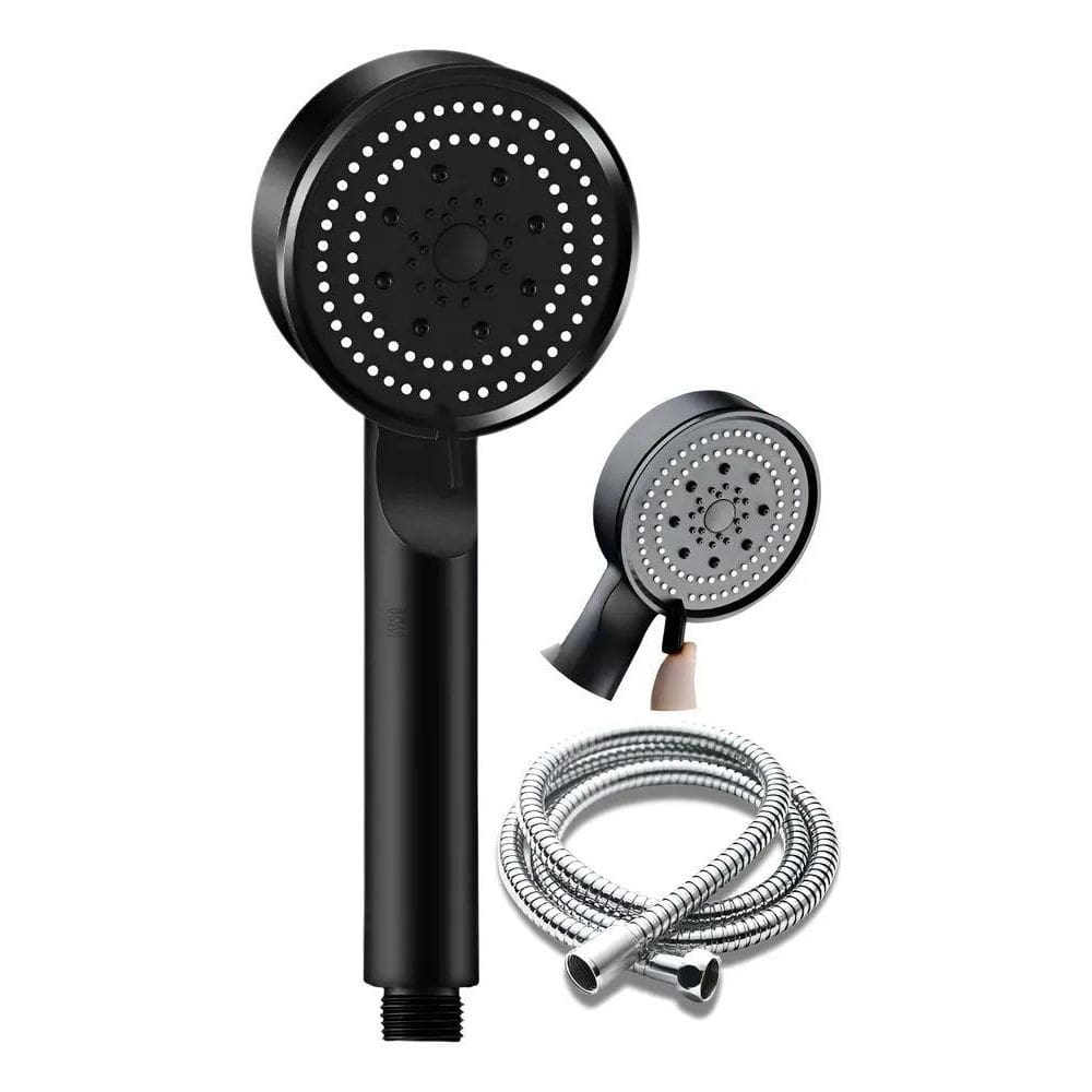Ducha Lavatório De Cabelo Preto Alta Pressão + Mangueira