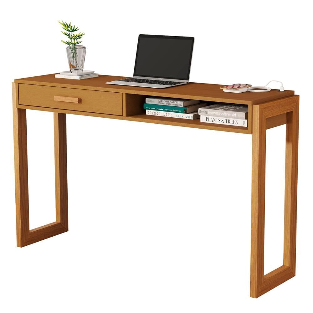 Escrivaninha Bancada 6055 1 Gaveta e Tampo com Entrada USB