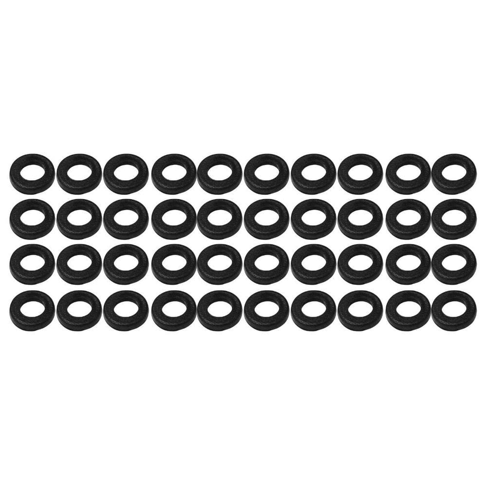 Kit 40 Arruela Plástica Preta De Parafuso Afinação Bateria