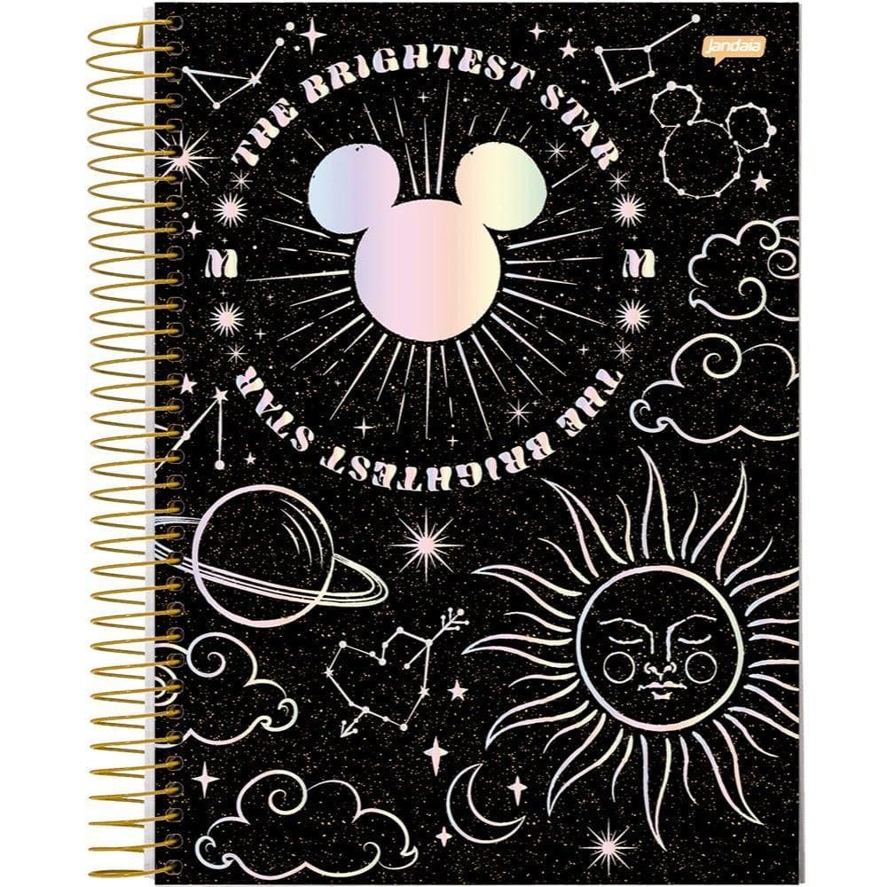 Caderno Univ. 160fls 10Mat. Mickey Arts Magic Capa 3-Jandaia