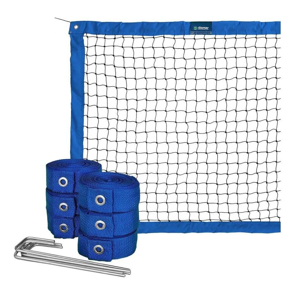 Kit Beach Tennis Azul - Rede + Fita De Marcação
