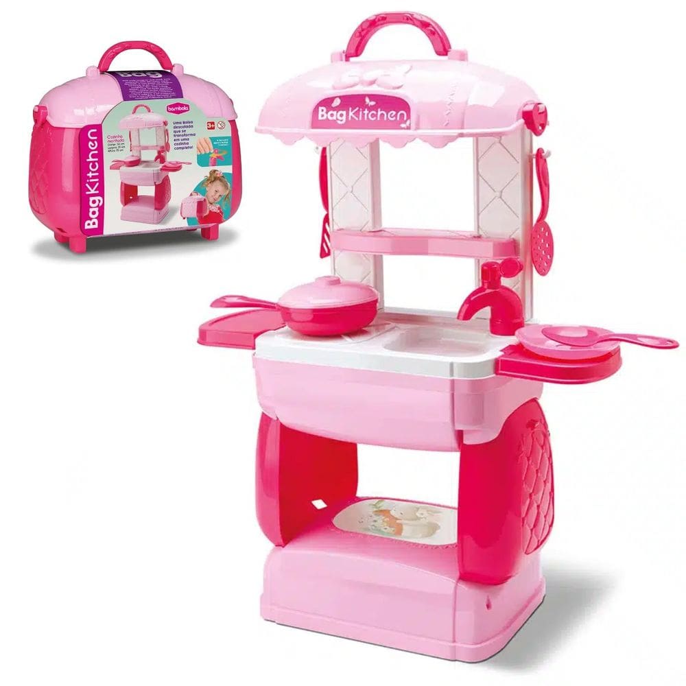Cozinha Maleta Menina Bamboola Brinquedo Infantil Acessórios