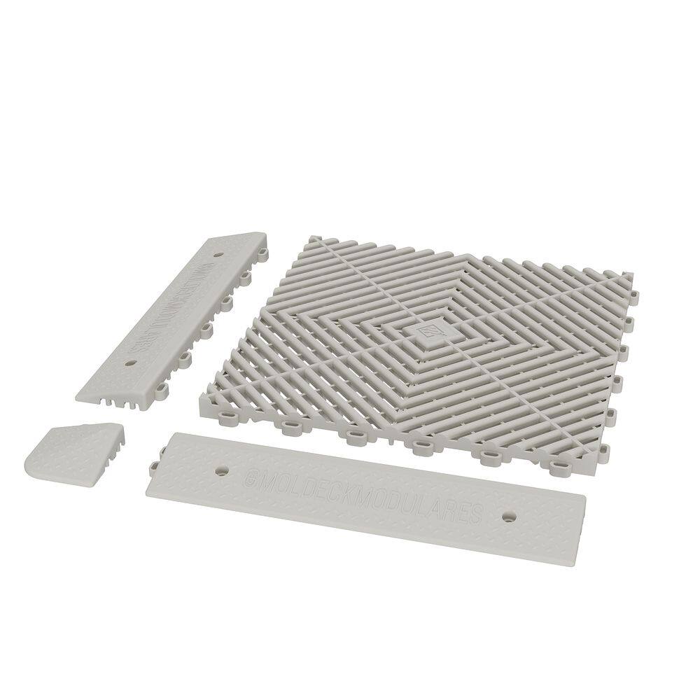 Cantoneira Fixação/Acabamento Deck/Piso Modular Branco