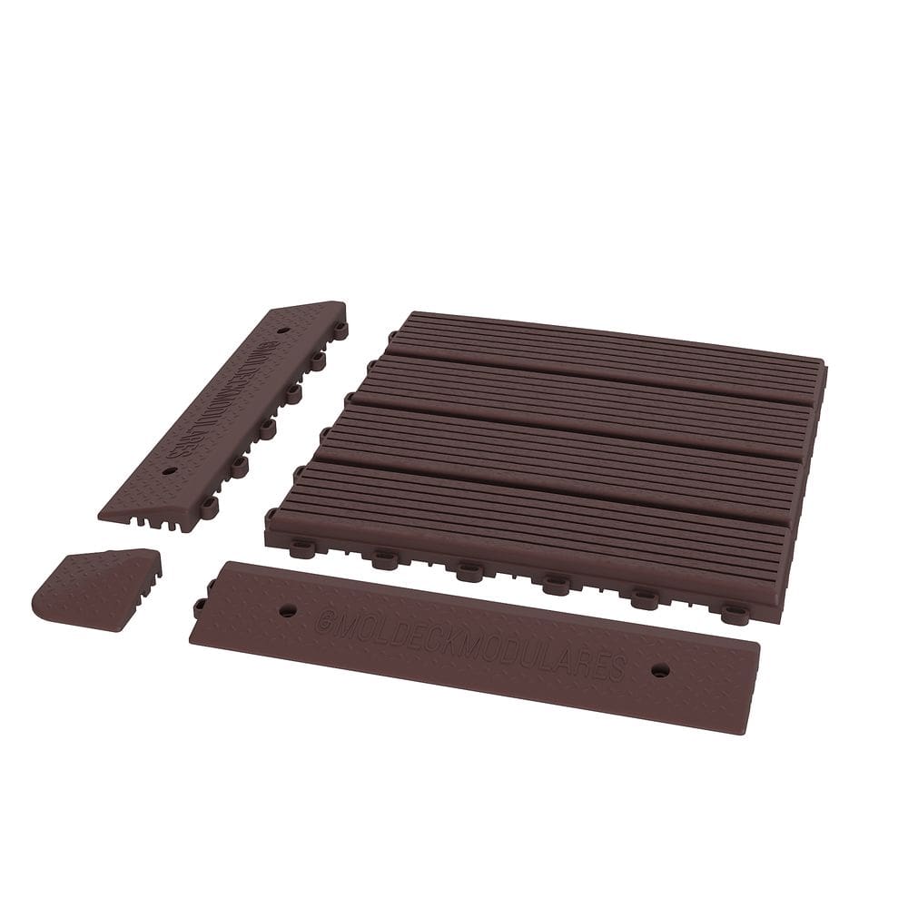 Cantoneira Fixação/Acabamento Deck/Piso Modular Canela