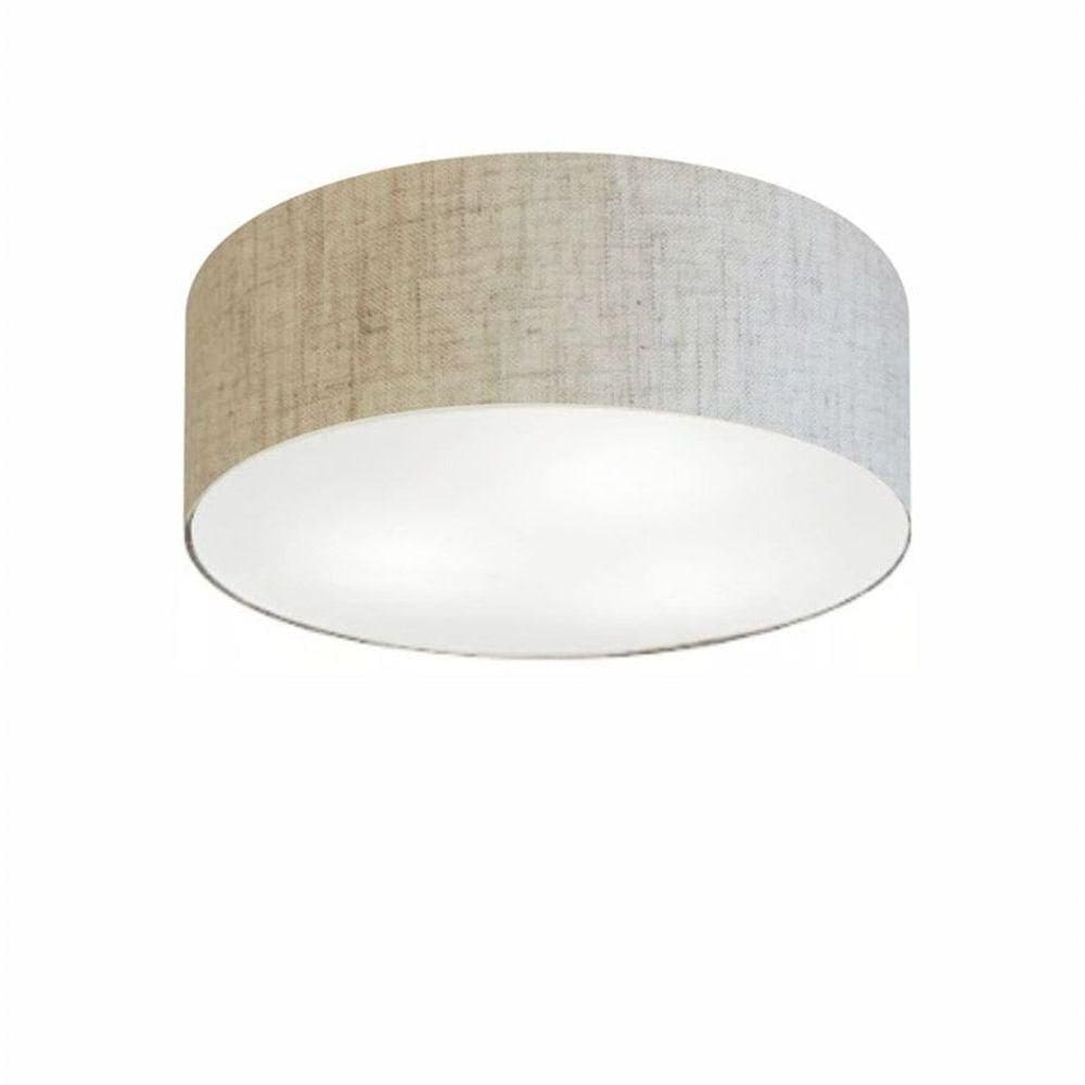 Plafon Para Dormitório Cilíndrico Sd-3005 Cúpula Cor Rústico Bege
