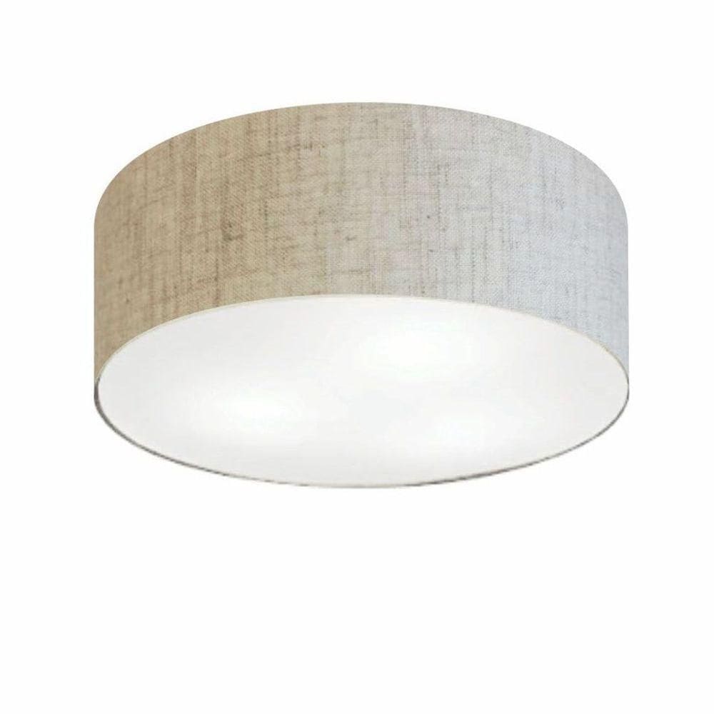Plafon Para Sala Cilíndrico Sl-3014 Cúpula Cor Rústico Bege