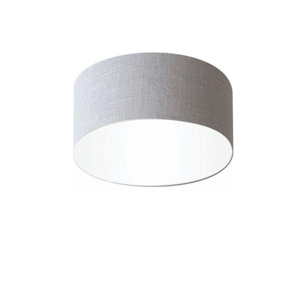 Plafon De Sobrepor Cilíndrico Sp-3010 Cúpula Cor Cinza