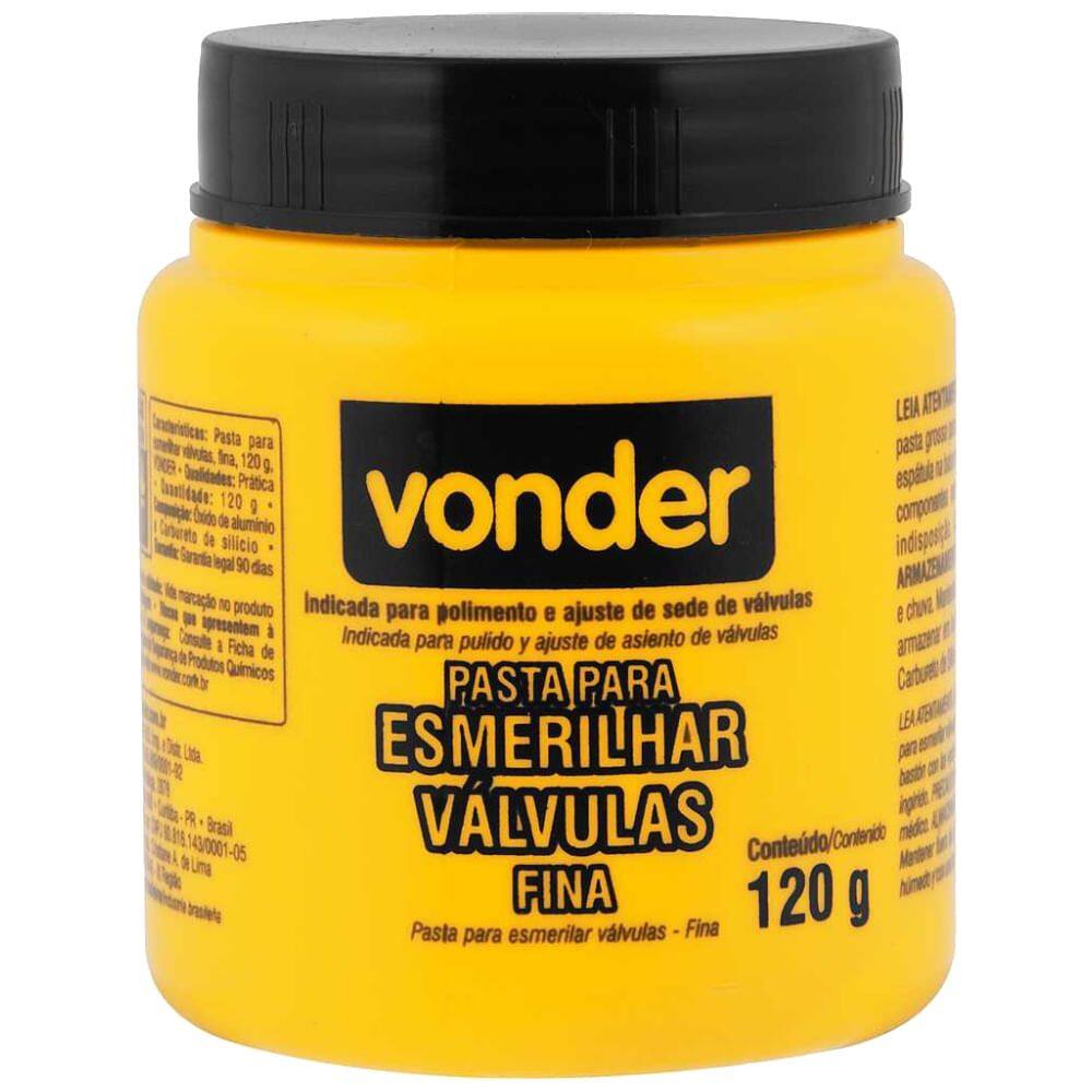 Pasta para Esmerilhar Válvulas Fina 120 Gramas - 1298120000 - VONDER