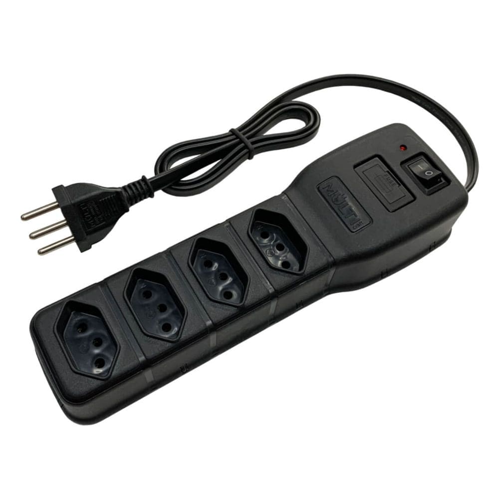Filtro de Linha Power Line PLPS4T Plástico Bivolt 1540VA - 21428 - MULTICRAFT