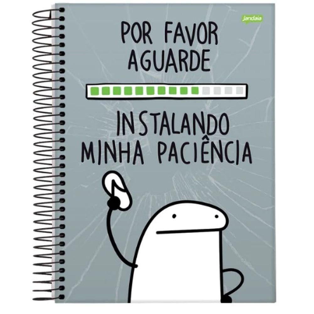 Caderno Universitário 80 Folhas Flork Capa 2 - Jandaia