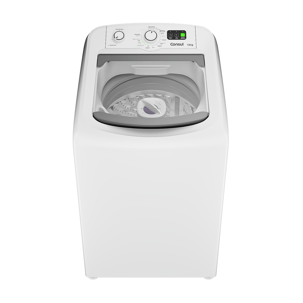 Máquina de Lavar Branca Consul 12kg com Dosagem Econômica e Ciclo Edredom - CWM12AB
