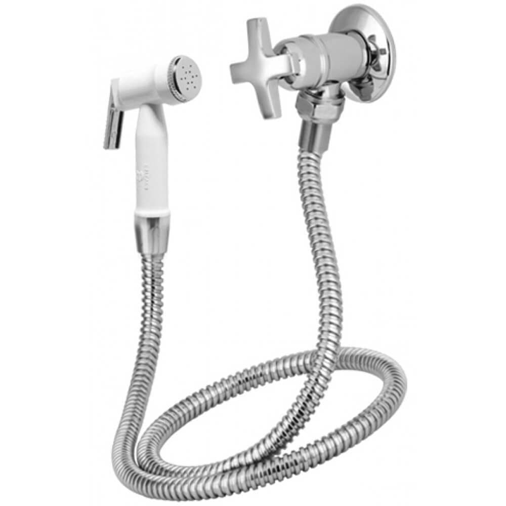 Ducha Higiênica Com Gatilho Plástico 1984 1/4”” Volta Alfa C34 Cromado - VAB280CWB - ESTEVES