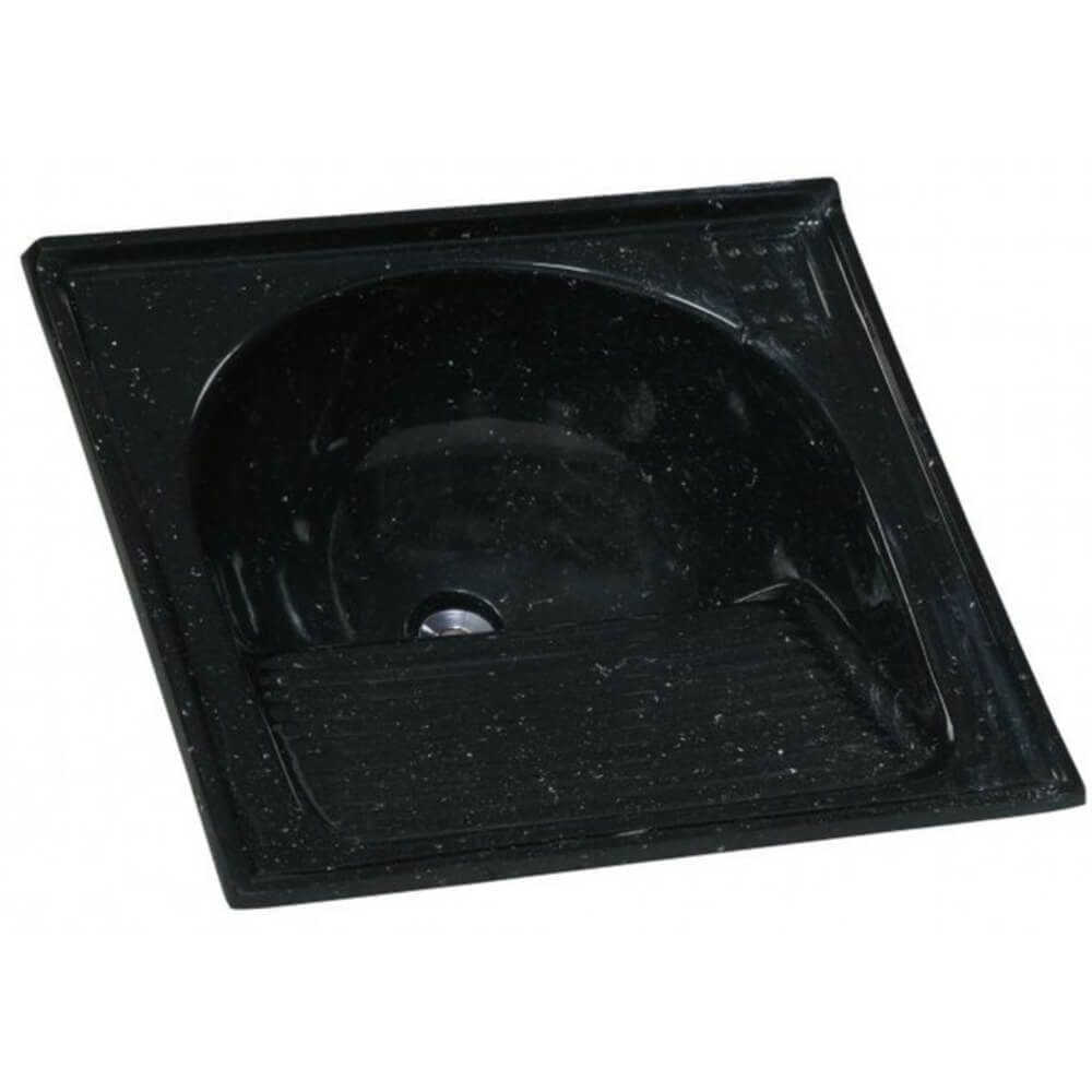 Tanque de Granito Sintético Simples N°1 com 60x60cm Preto Pedra Escura - 500308 - A.J.RORATO