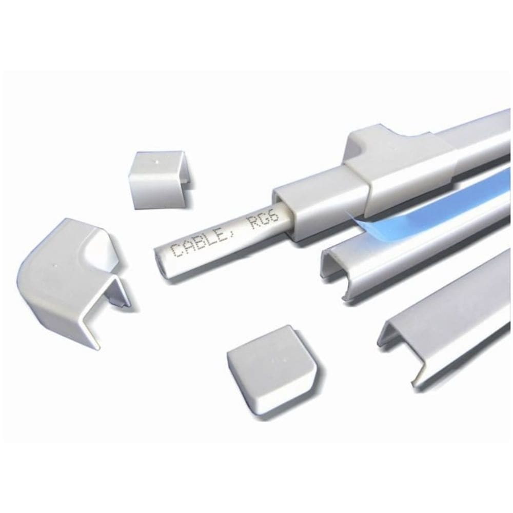 Canaleta Dexson 10x10mm com Adesivo 2 Metros Branca - DXN10021 - SCHNEIDER