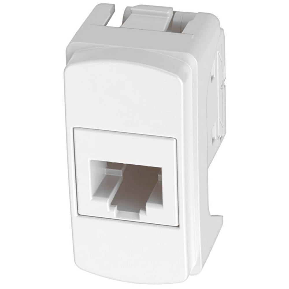 Módulo Tomada RJ45 8 Fios UTP CAT5E 1M BrancoMiluz - S3B74100 - SCHNEIDER