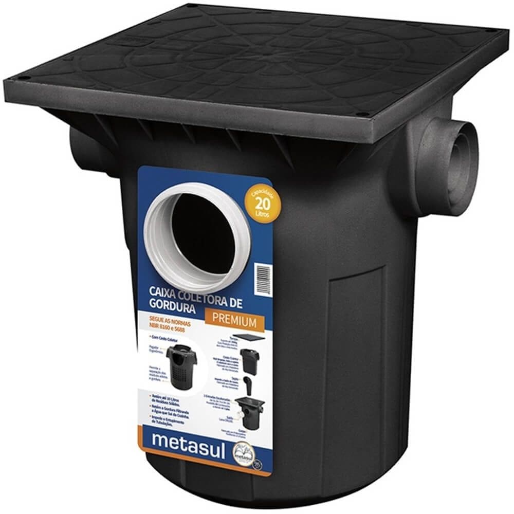 Caixa Coletora de Gordura Premium - 011005101 - METASUL
