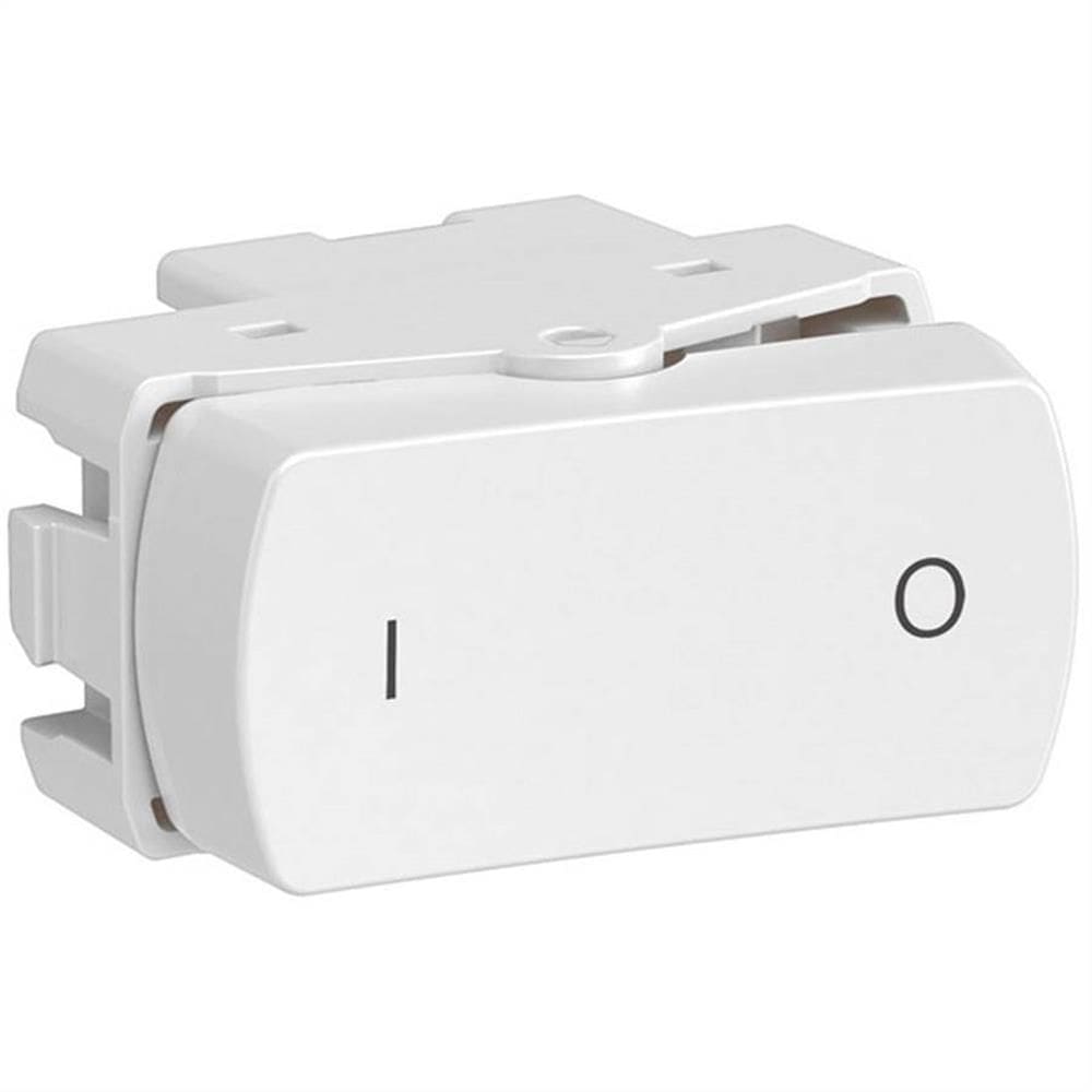 Módulo Interruptor Bipolar Simples Miluz 10 Amperes 250 Volts Branco - S3B72040 - SCHNEIDER