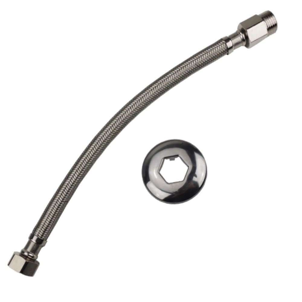 Engate Flexível Malha Inox 60cm - 7007 - BRASFORT