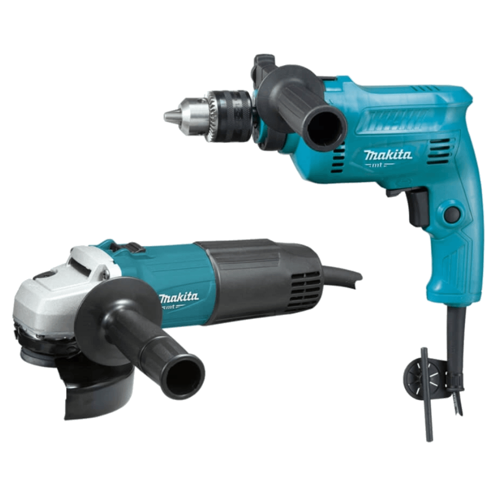 Kit Combo Esmerilhadeira Angular 600 Watts M0901B + Furadeira de Impacto 500 Watts M0801B 110 Volts - MTK0003B - MAKITA