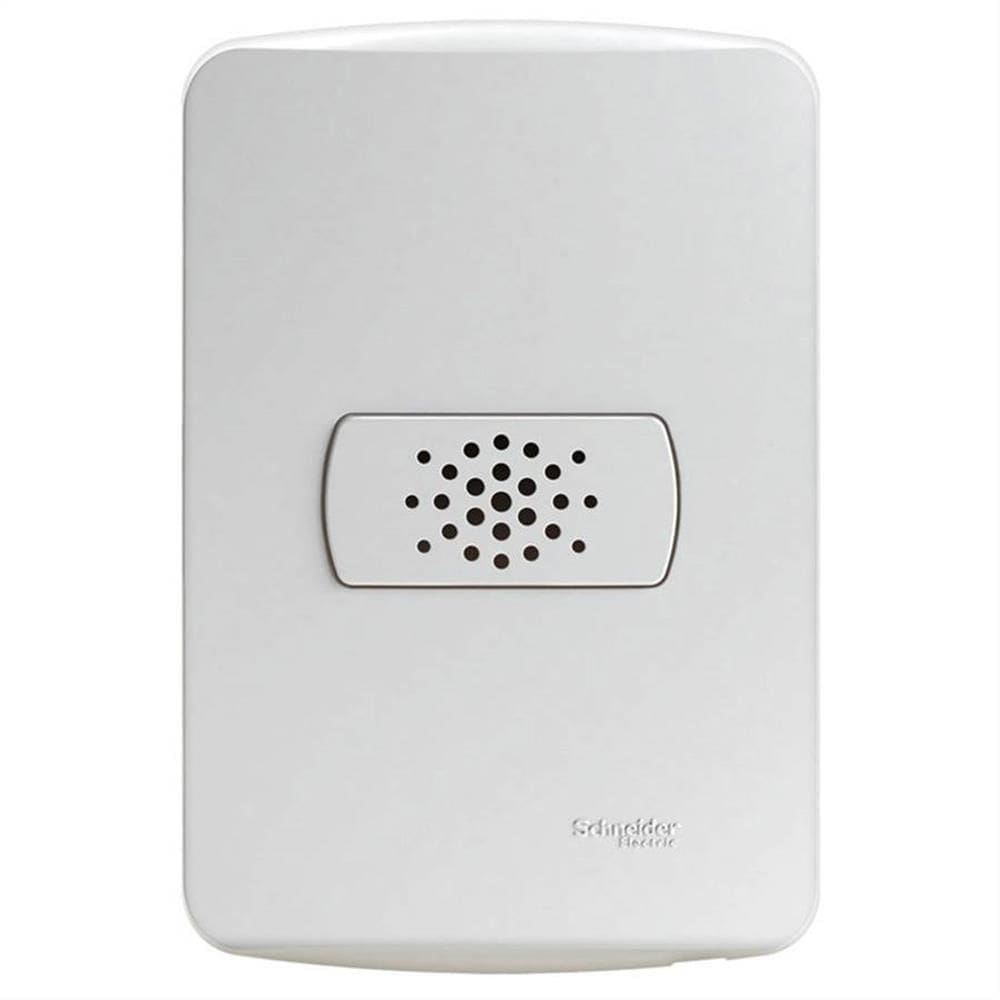 Conjunto Campainha Cigarra Miluz 127 Volts Branco - S3B66870 - SCHNEIDER