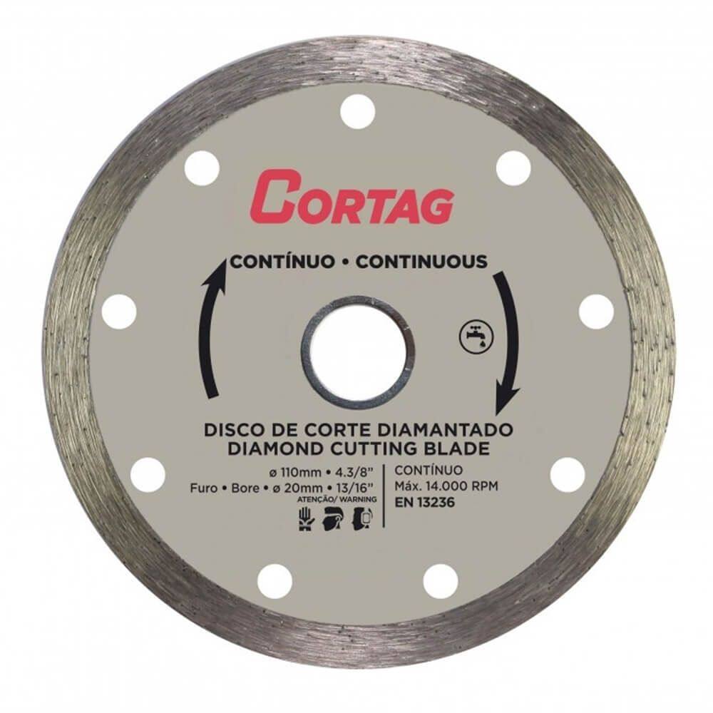Disco de Corte Diamantado Continuo de 110mm - 60697 - CORTAG