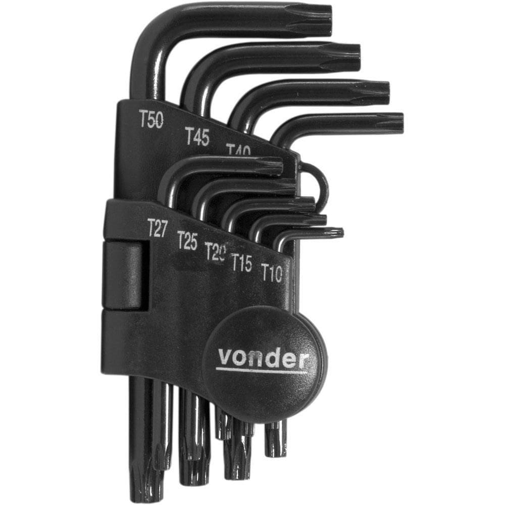 Chaves Torx Reta T10 a T50 9 Peças - 35.73.010.050 - ECCOFER