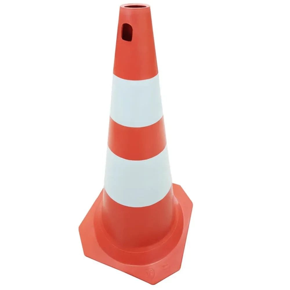 Cone 75cm Laranja e Branco Vedal - 700.00503 - PLASTCOR