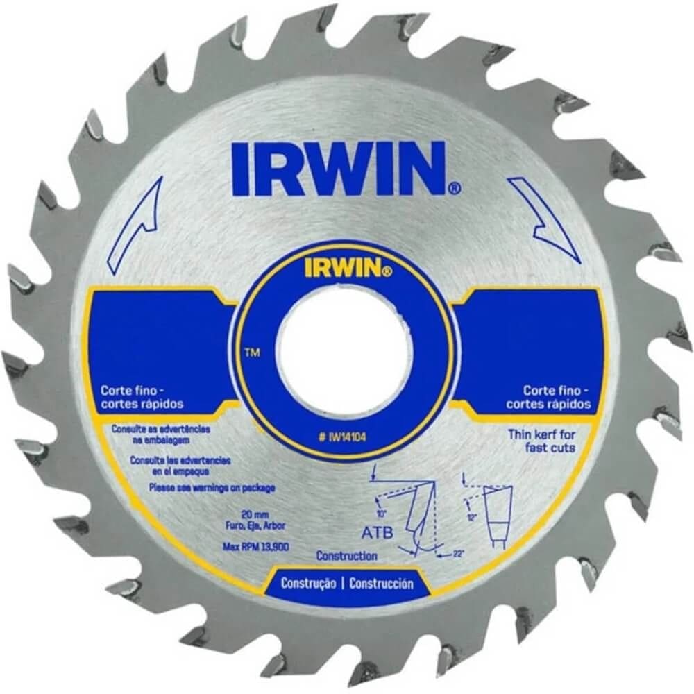 Serra Circular para Madeira 9.1/4”” 24 Dentes - IW14111 - IRWIN
