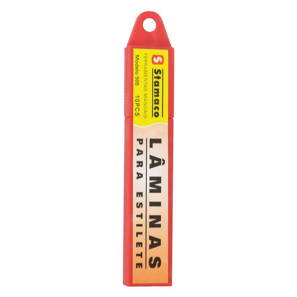 Lâminas Para Estilete Modelo 505 Com 10 peças - 8040 - STAMACO